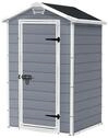 Keter Manor 4x3 Gartenhaus wetterfest, Kunststoff, Outdoor, Au&szlig;enma&szlig;e: 128 x 94 x
