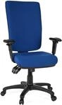 hjh OFFICE 702110 Profi B&uuml;rostuhl Zenit HIGH Stoff Blau Drehstuhl ergonomisch, Arm-
