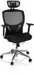 hjh OFFICE 657000 Profi B&uuml;rostuhl Venus ONE Netzstoff Schwarz ergonomischer