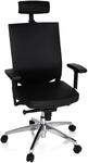 hjh OFFICE 657270 Profi B&uuml;rostuhl Porto MAX HIGH Leder Schwarz B&uuml;rosessel