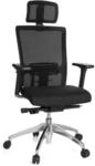 hjh OFFICE 657501 Profi B&uuml;rostuhl Astra LUX Stoff/Netz Schwarz Drehstuhl mit