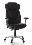 hjh OFFICE 668740 Chefsessel Embassy 200 Leder Schwarz B&uuml;rosessel gepolstert,...