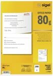Sigel Ink/Laser/Kopier-Papier A5 (A4) 80g/qm 100 Blatt perforiert auf DIN A5