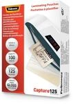 Fellowes Laminierfolien Format 54 x 86 mm, 125 Mikron (2 x 125 mic), gl&auml;nzend,...