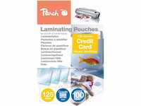 Peach Laminierfolien 54x86mm Kreditkarte - 125 mic - 100 pouches - glänzend -