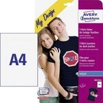 Avery Zweckform Textilfolien f&uuml;r farbige Textilien 210x297 mm 8 Blatt