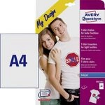 AVERY Zweckform MD1001 5 Textilfolien, T-Shirt selbst gestalten, T-Shirt...