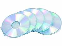 Fellowes Slimeline rund CD-Leerhülle (5 Stück) transparent