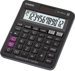Casio Tischrechner kompakt mit Check & Correct Funktion, MJ-120DPLUS, schwarz