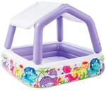 Intex 57470NP - Aufblasbarer Aquarium-Pool mit abnehmbarem Sonnendach, Vinyl,