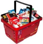 tanner DER KLEINE KAUFMANN TANNER Deco - Supermarkt Korb, gef&uuml;llt mit verschiedenen