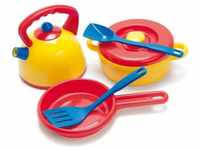 Dantoy Kettle and Pot Set, Role Play Set with 7 Pieces Including Utensils...