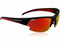 SWISSEYE Gardosa Re+ Sportbrille, Black matt/red, photochromic orange-Smoke