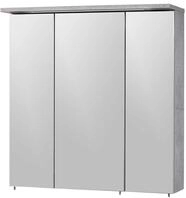 Schildmeyer Spiegelschrank 128522, steingrau, 70,5 x 16 x 72,5 cm