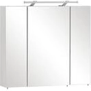 Schildmeyer Spiegelschrank 125353, 80 x 75 x 16 cm, wei&szlig; Glanz