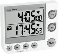 TFA Dostmann Digitaler 2-Fach Timer, 38.2025, mit Memory-Funktion, 3 Lautst&auml;rke