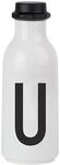Design Letters Pers&ouml;nliche Trinkflasche Wei&szlig; (U) | BPA-Frei | 500 ml | Tritan