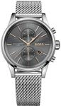 BOSS Chronograph Quarz Uhr f&uuml;r Herren Kollektion Jet mit Silbernes