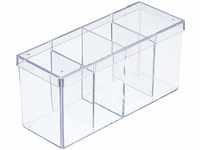 Ultra Pro 81163 - Card Box 4-Compartment Clear
