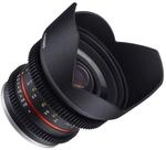 SAMYANG 14012T2.2F 12 mm T2.2 Cine NCS CS Objektiv f&uuml;r Anschluss Fuji X schwarz
