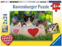 Ravensburger Kinderpuzzle - 07801 Verschlafene Kätzchen - Puzzle für Kinder...