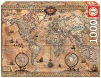 Educa - Antike Weltkarte | Puzzle 1.000 Teile f&uuml;r Erwachsene ab 14 Jahren,