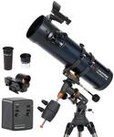 Celestron 31051 AstroMaster 130EQ Motor Drive Newtonian Reflector Telescope, Dark