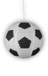 Pendelleuchte Papierballon Fu&szlig;ball, Papierlampenschirm, 40 cm