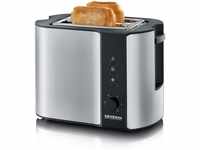 SEVERIN Automatik-Toaster, Toaster mit Brötchenaufsatz, hochwertiger Edelstahl
