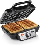 Tristar WF-2195 Waffeleisen &ndash; Zwei Waffeln gleichzeitig &ndash; Edelstahlgeh&auml;use,