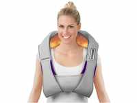 VITALmaxx Shiatsu Nackenmassagegerät inkl Haltegurt | Massagegerät mit Wärme für