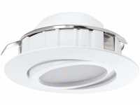 EGLO LED Einbaustrahler Pineda, LED Spot aus Kunststoff, LED Einbauleuchte in...