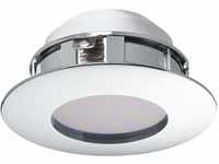 EGLO LED Einbaustrahler Pineda, LED Spot aus Kunststoff, LED Einbauleuchte in Chrom,