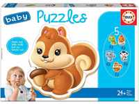 Educa - Tiere, Baby Puzzleset mit 5 Puzzles für Kinder ab 24 Monaten (13473)