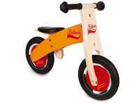 Janod - My First Wooden Little Bikloon Laufrad, zum Erlernen von Balance und