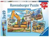 Ravensburger Kinderpuzzle - 09226 Große Baufahrzeuge - Puzzle für Kinder ab 5