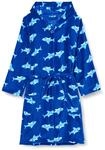 Playshoes Unisex Kinder Fleece-Bademantel Morgenmantel, Hai, 134/140