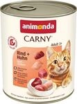 animonda Carny Adult Rind + Huhn (6 x 800 g), Katzennassfutter f&uuml;r...