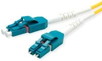 ROLINE LWL-Kabel Duplex, Single Mode 9/125&micro;m OS2, LC/LC, gelb, 5 m