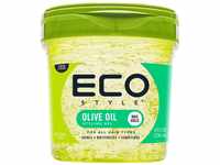 Ecostyle Olivenöl-Styling-Gel, grün, ganztägiger Halt, alkoholfrei, parabenfrei,