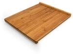 Relaxdays Tranchierbrett aus Bambus, HxBxT: ca. 2,5 x 38 x 45 cm, doppelter