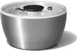OXO Steel Salatschleuder aus Edelstahl mit Deckel &ndash; zum Waschen und Trocknen von
