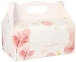 Papstar Geb&auml;ckkartons / Cupcake Box mit Tragegriff (20 St&uuml;ck), eckig, ros&eacute;...