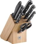 ZWILLING TWIN Chef 2 Messerblock mit Messer 8-teilig, Rostfreier Spezialstahl, Made