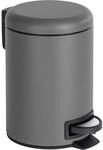 WENKO Kosmetikeimer 3 Liter, Stahl, herausnehmbarer Inneneimer mit M&uuml;llbeutelhalter,