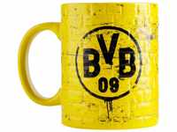 Borussia Dortmund, BVB-Tasse Gelbe Wand, Gelb, 1 Stück (1er Pack), 0,3l