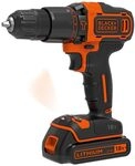 BLACK+DECKER Akku-Bohrhammer 18 V, 2x 1,5 Ah Akku, 400 mA Ladeger&auml;t, Kitbox,