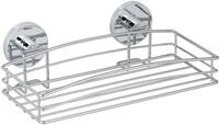 WENKO Wandablage Mod. Vacuum-Loc Duschablage im Drahtkorb-Design aus verchromtem