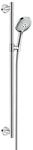 hansgrohe Raindance Select S 120 Duschset 0,90m, 3 Strahlarten, Wei&szlig;/Chrom