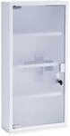Zeller Medizinschrank, Metall, wei&szlig;, 30 x 12 x 60 cm